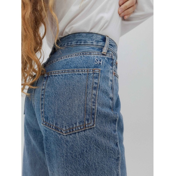 NWT Still Here Childhood Straight Leg High Rise Jeans in Classic Blue Size 24 - Picture 5 of 16